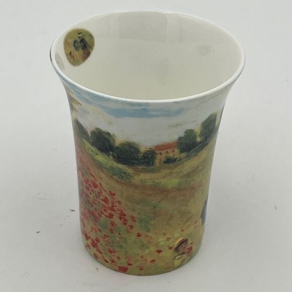 McIntosh Fine Bone China Claude Monet Poppies Java Coffee Mug - Picture 4 of 7